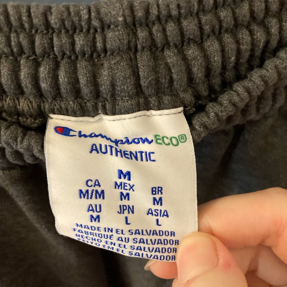 Champion Eco Authentic Grey Sweatpants - Picture 2 of 3
